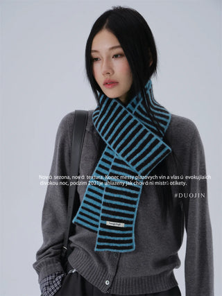 vintage stripe scarf