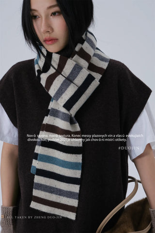 wool stripe scarf