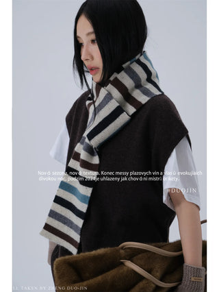 wool stripe scarf