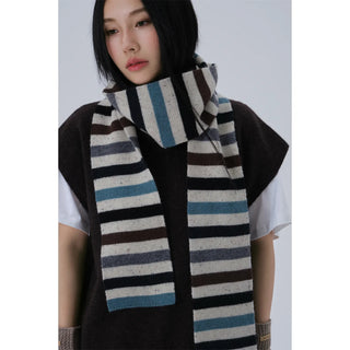 wool stripe scarf