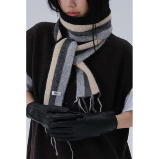 striped narrow scarf