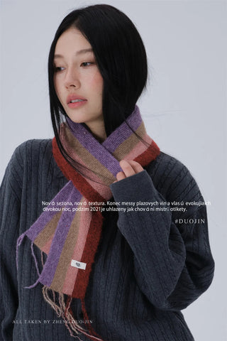 mixed color scarf