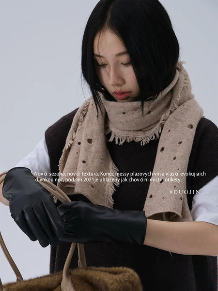fringe bib shawl