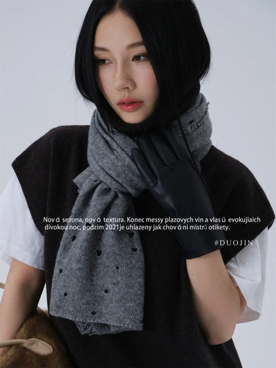 tassel hollow scarf