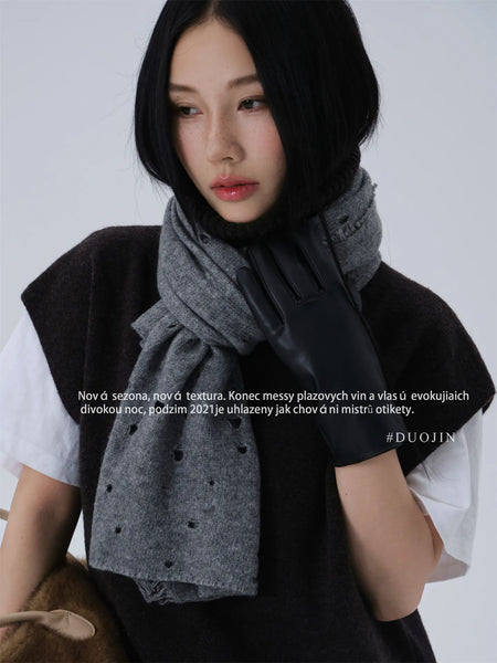 tassel hollow scarf