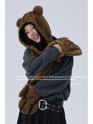 bear hooded set