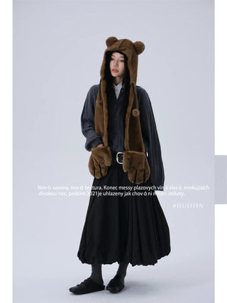 bear hooded set