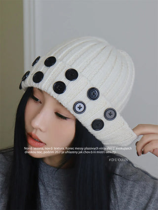 button knitted hat