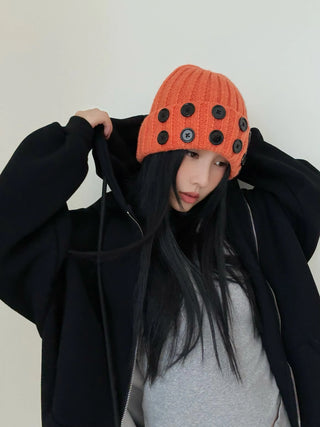 button knitted hat