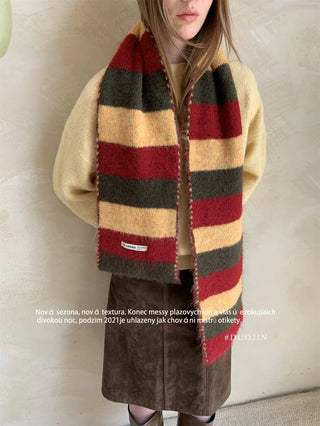 striped wool scarf