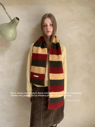 striped wool scarf