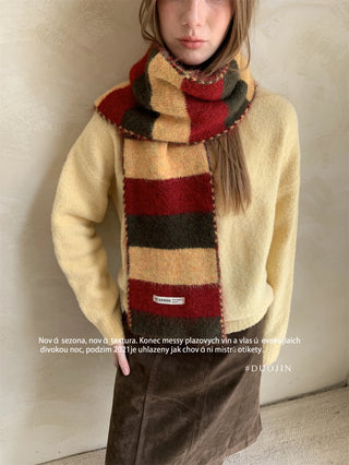 striped wool scarf