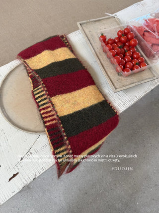 striped wool scarf