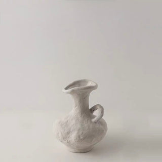 Japandi Minimalist Ceramic White Vase