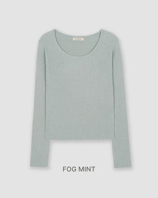 [Slenderizing effect] Bamboo soft rib knit