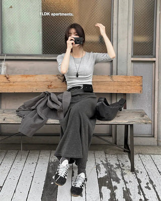 5/8 length clean T-shirt