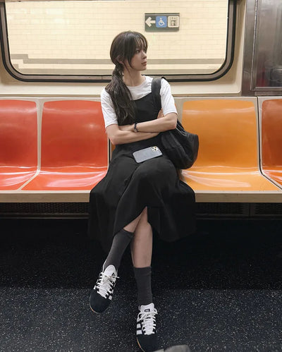 See-through camisole dress
