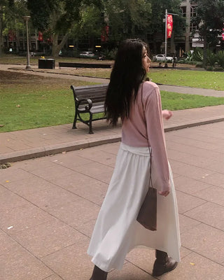 Shoulder vintage pattern cardigan