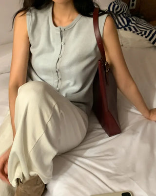 Layered bustier top sleeveless