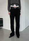 semi boots cut black pants (s,m,l)
