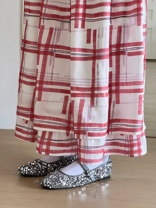 plaid waist skirt