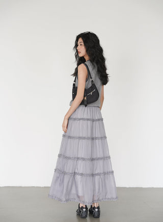 lace cake skirt