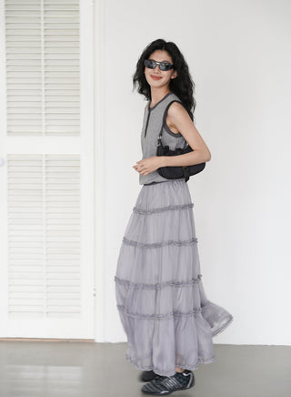 lace cake skirt
