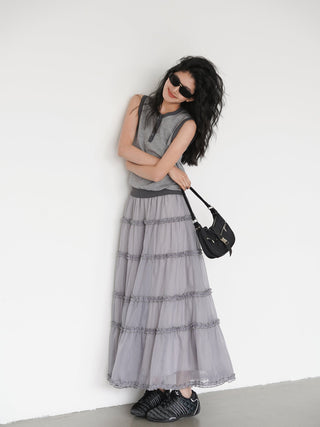 lace cake skirt