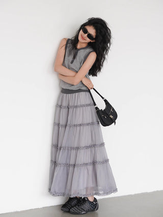 lace cake skirt