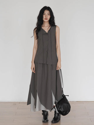 sleeveless two-piece
