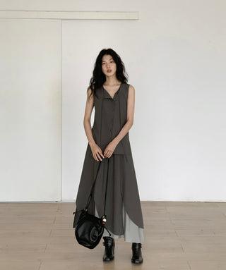 sleeveless two-piece