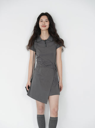gray polo dress