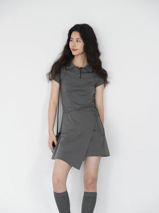 gray polo dress