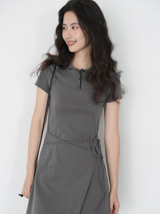 gray polo dress