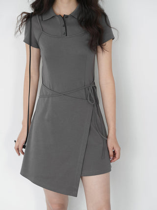 gray polo dress