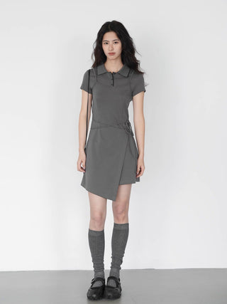 gray polo dress