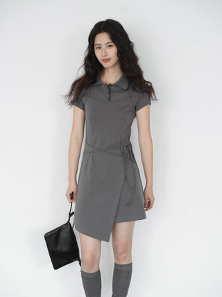 gray polo dress