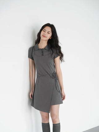 gray polo dress
