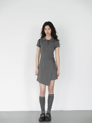 gray polo dress
