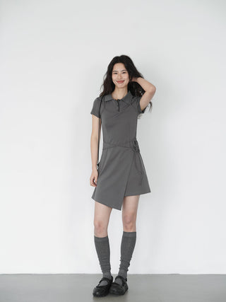 gray polo dress