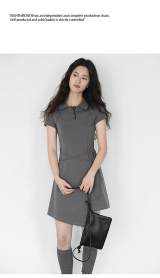 gray polo dress