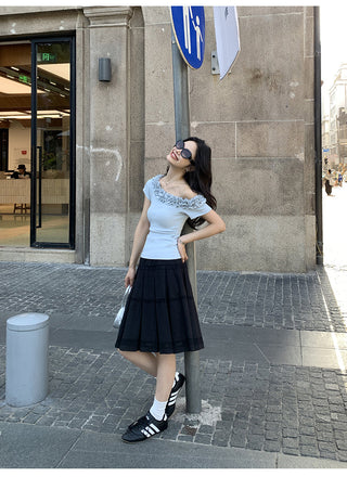 lace off-shoulder