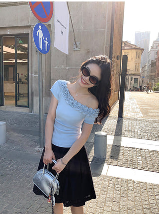 lace off-shoulder