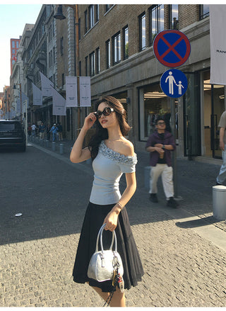 lace off-shoulder