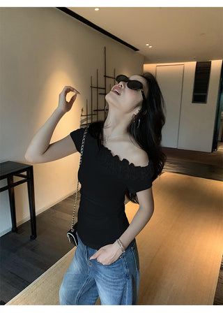 lace off-shoulder