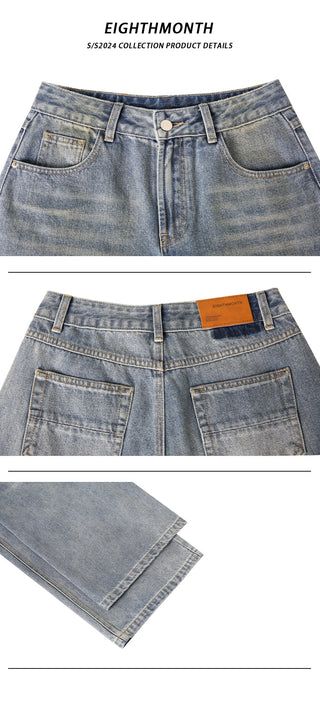 blue ripped jeans