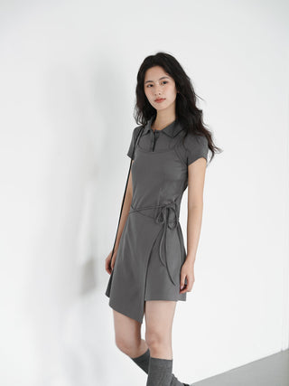 gray polo dress