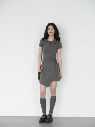 gray polo dress