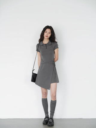 gray polo dress