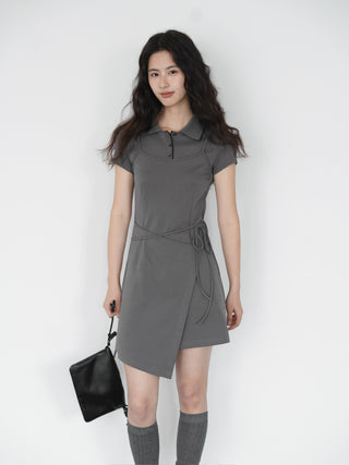 gray polo dress